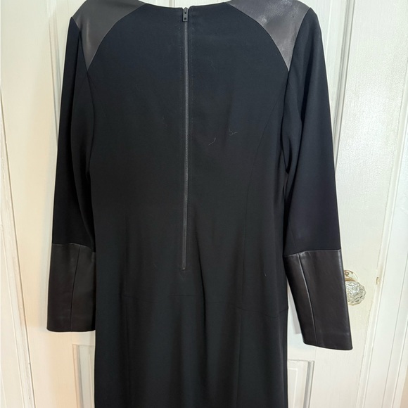 rag & bone Black Dress with Leather Details - Picture 4 of 5
